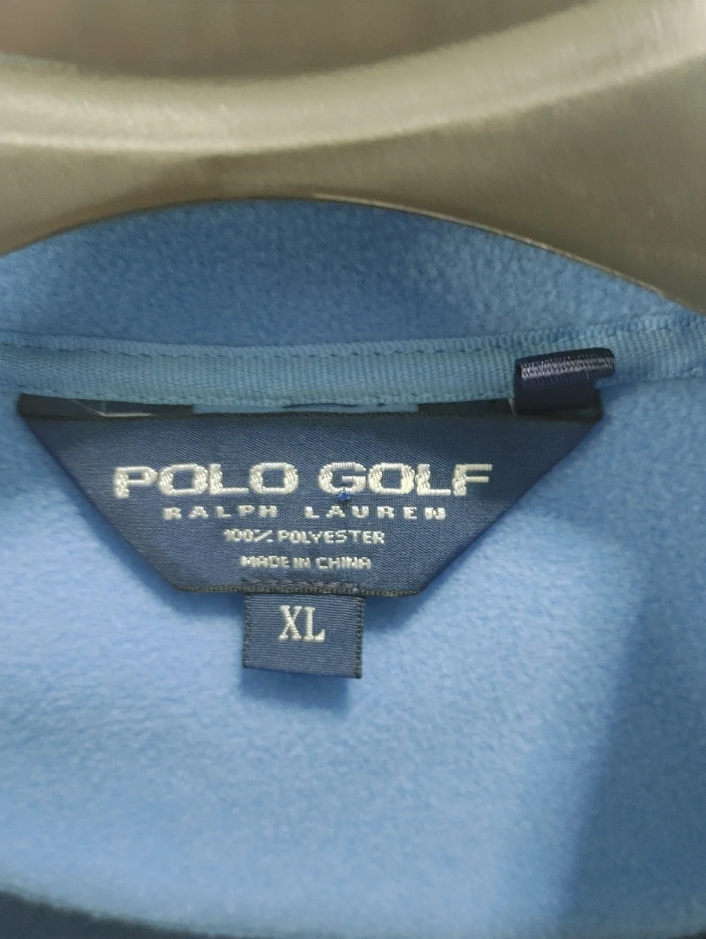 Polo Golf Ralph Lauren Vest XL Navy Full Zip Fleece Performance Sleeveless